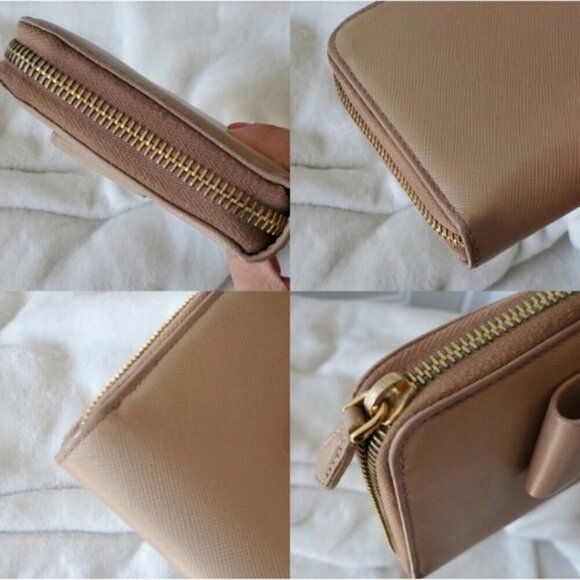 PRADA NUDE BOW ZIPPY Wallet cardholder - Picture 13 of 16